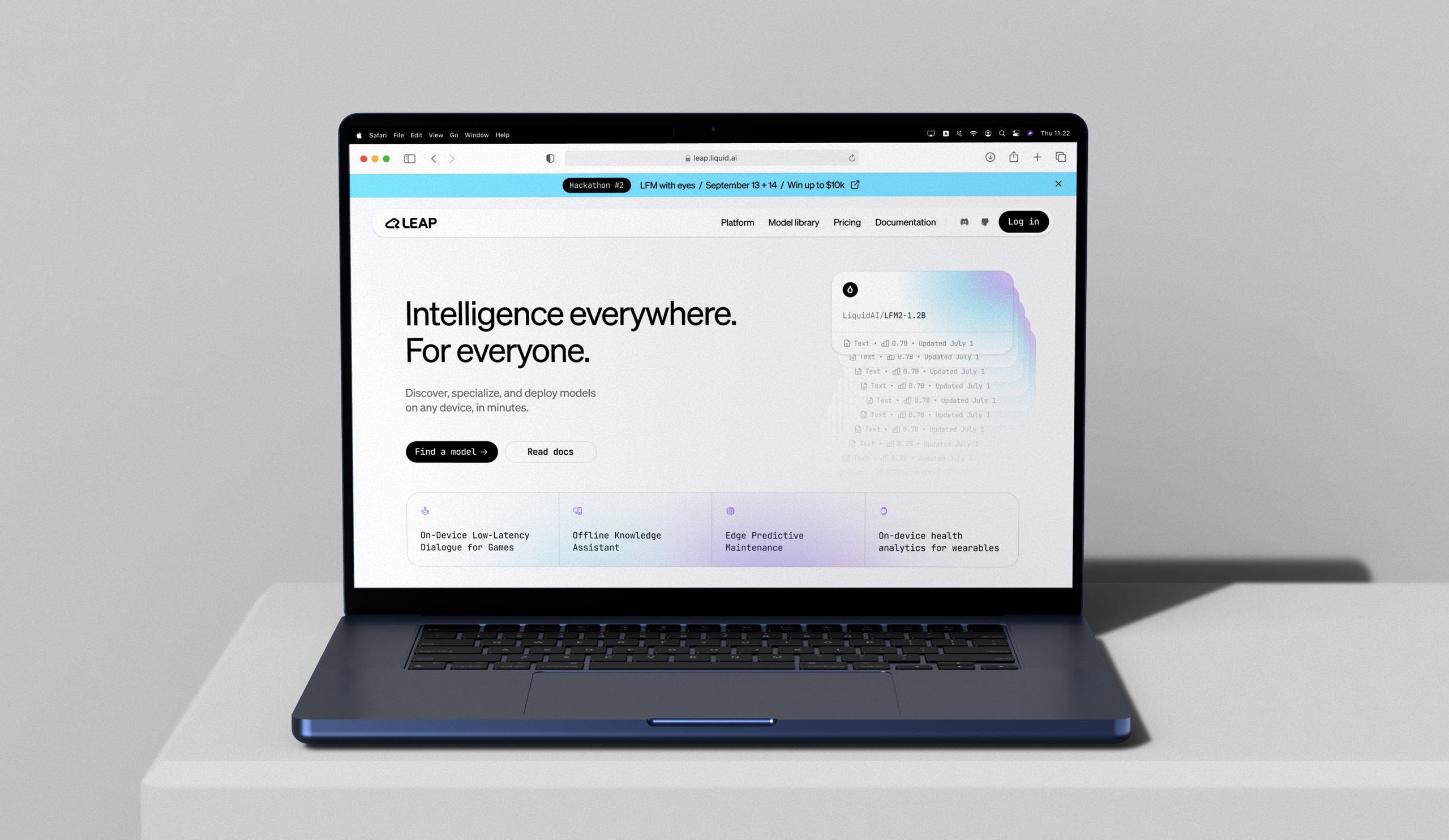 [Fig.7] LEAP new landing page.