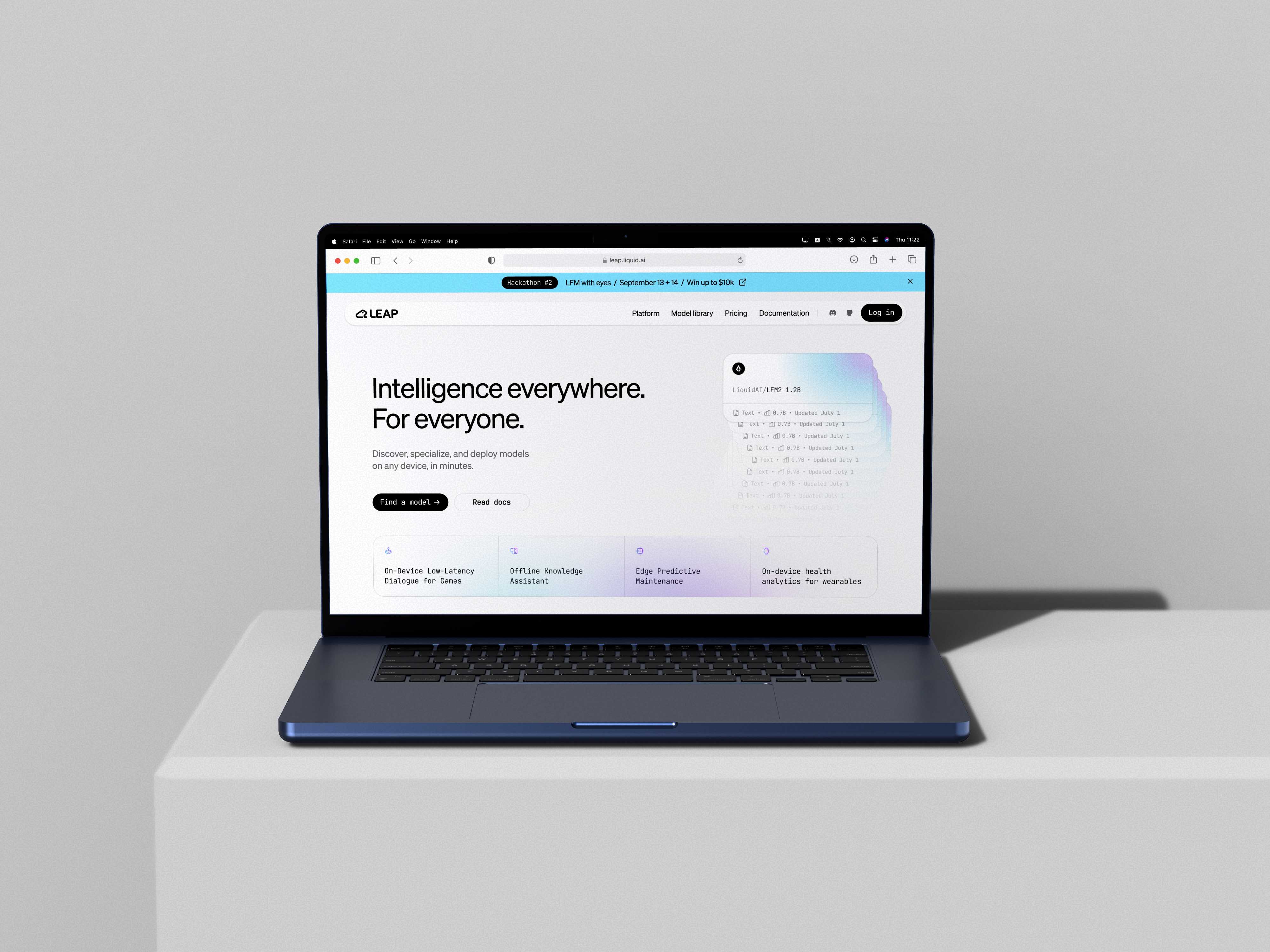 LEAP: Intelligence everywhere. For everyone.